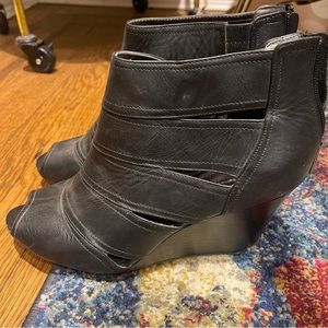 Kenneth Cole Black Ankle Booties